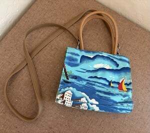 Relic Purse Crossbody Handbag Beach Boats Blue Ocean Tropical 8”W x 7”H
